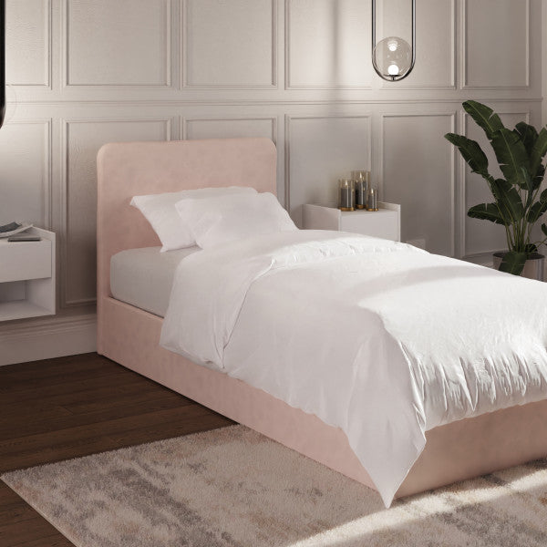 GFW Chiswick Side Lift Ottoman Bed Pink-Better Bed Company