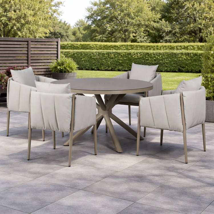 Signature Weave Pumpkin 4 Seat Dining Set-Better Bed Company