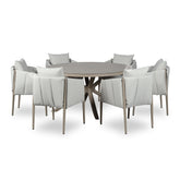 Signature Weave Pumpkin 6 Seat Dining Set-Better Bed Company