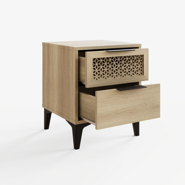 GFW Ezra 2 Drawer Bedside Table-Better Bed Company
