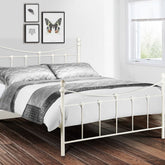 Julian Bowen Rebecca White Metal Bed Frame-Better Bed Company