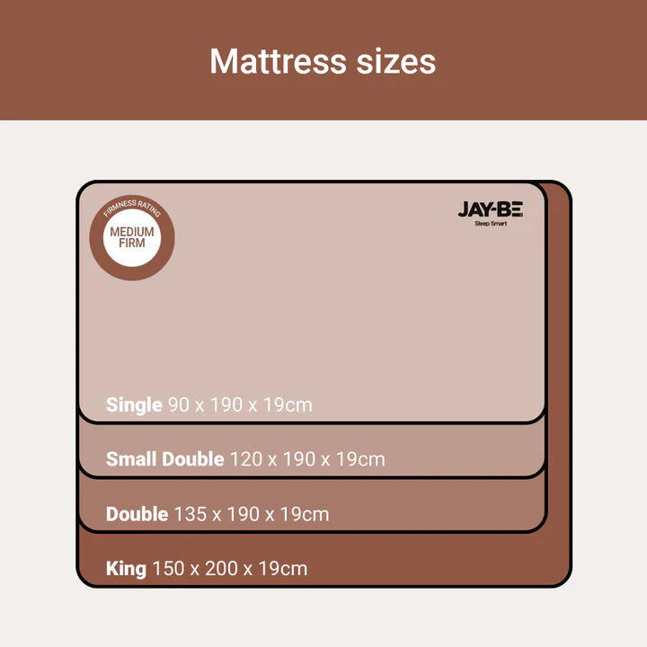 Jay-Be® Ryze Deep Quilted Sprung Mattress Sizes-Better Bed Company