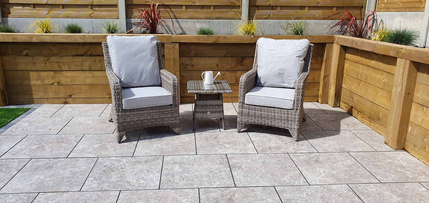 Signature Weave Sarah Lounge Set In Grey Alexandra Weave-Better Bed Company