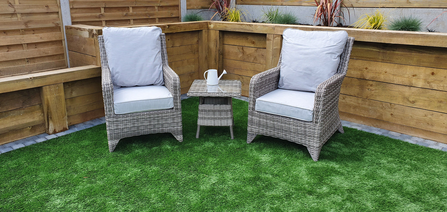 Signature Weave Sarah Lounge Set In Grey Alexandra Weave-Better Bed Company