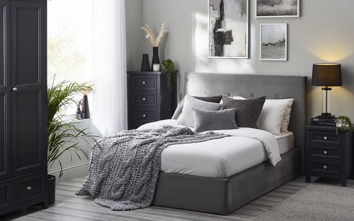 Julian Bowen Shoreditch Storage Bed Frame In Bedroom-Better Bed Company