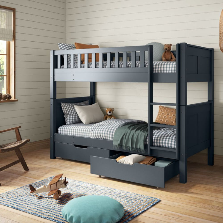 Kids Street Arven Bunk Bed-Blue-With Drawers-Better Bed Company