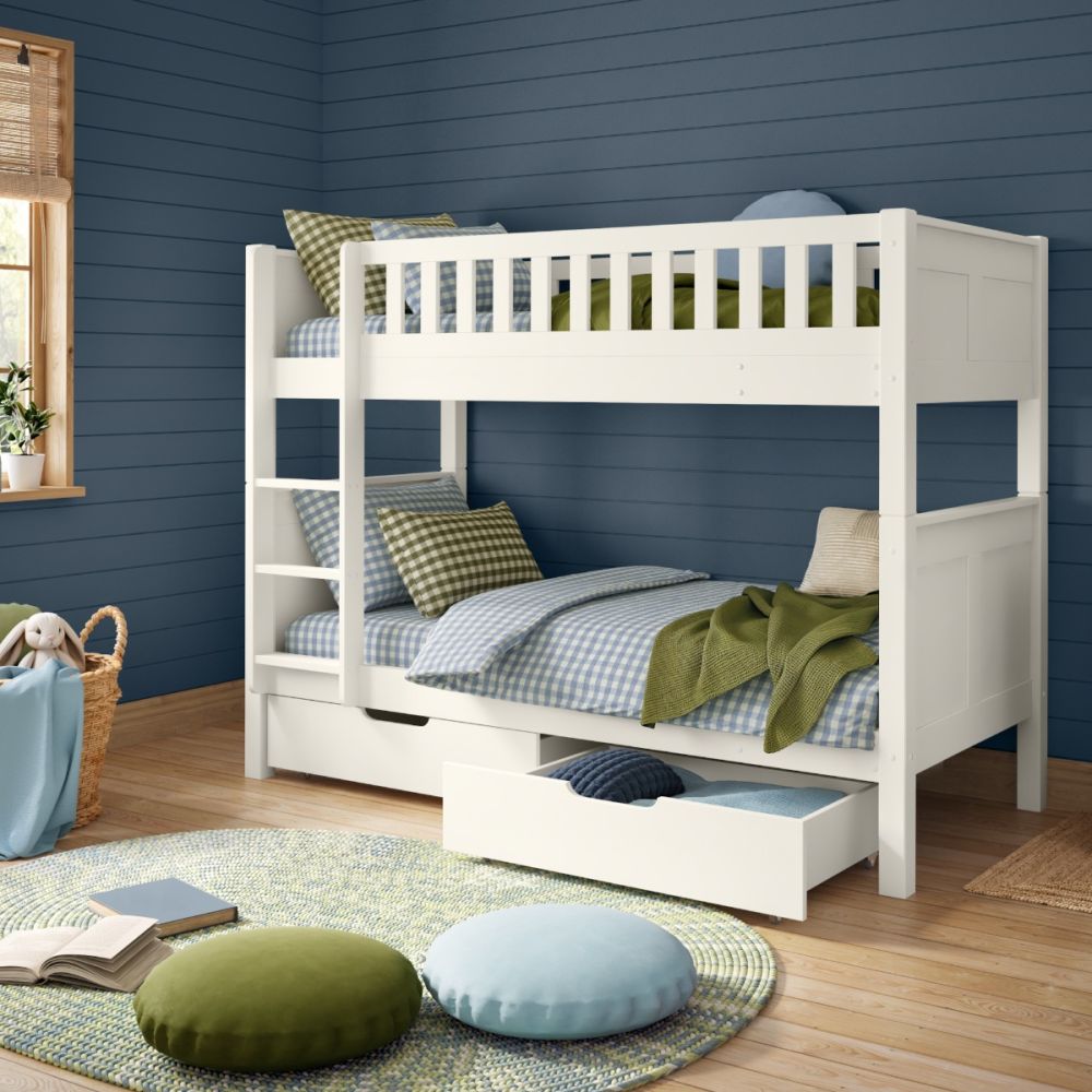 Kids Street Arven Bunk Bed-White-With Drawers-Better Bed Company