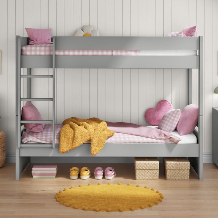 Kids Street Uno Bunk Bed-No Storage-Grey-Better Bed Company