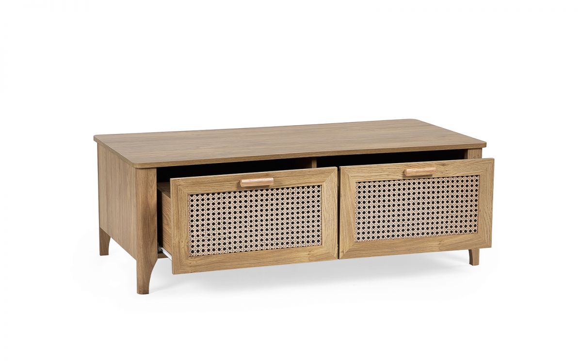 Julian Bowen Sydney 2 Drawer Coffee Table From Front-Better Bed Company