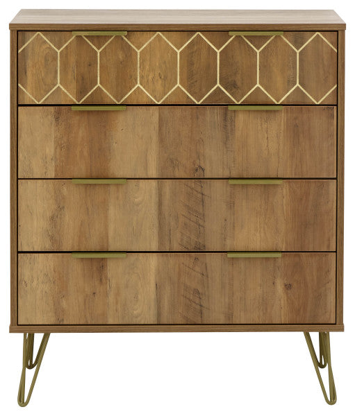 GFW Orleans 4 Drawer Chest - Mango White Back Ground From Front Again-Better Bed Company