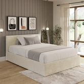 GFW End Lift Crushed Velvet Ottoman Bed