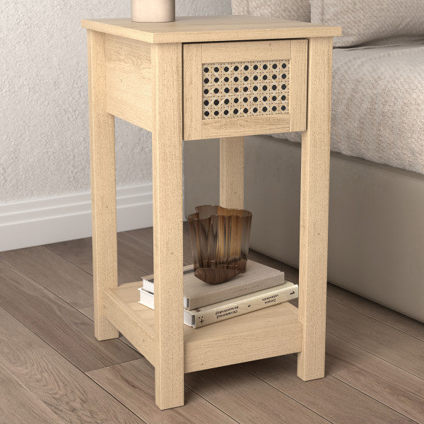 GFW Chudleigh Bedside Table From Side Front-Better Bed Company