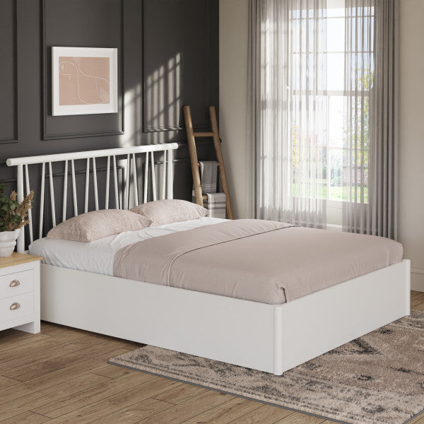 GFW Fusum Spindle Ottoman Bed White-Better Bed Company