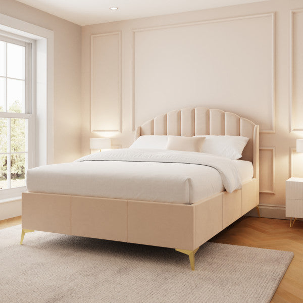 GFW Pettine End Lift Ottoman Bed Natural-Better Bed Company