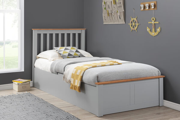 Bedmaster Francis Ottoman Bed Grey-Better Bed Company 