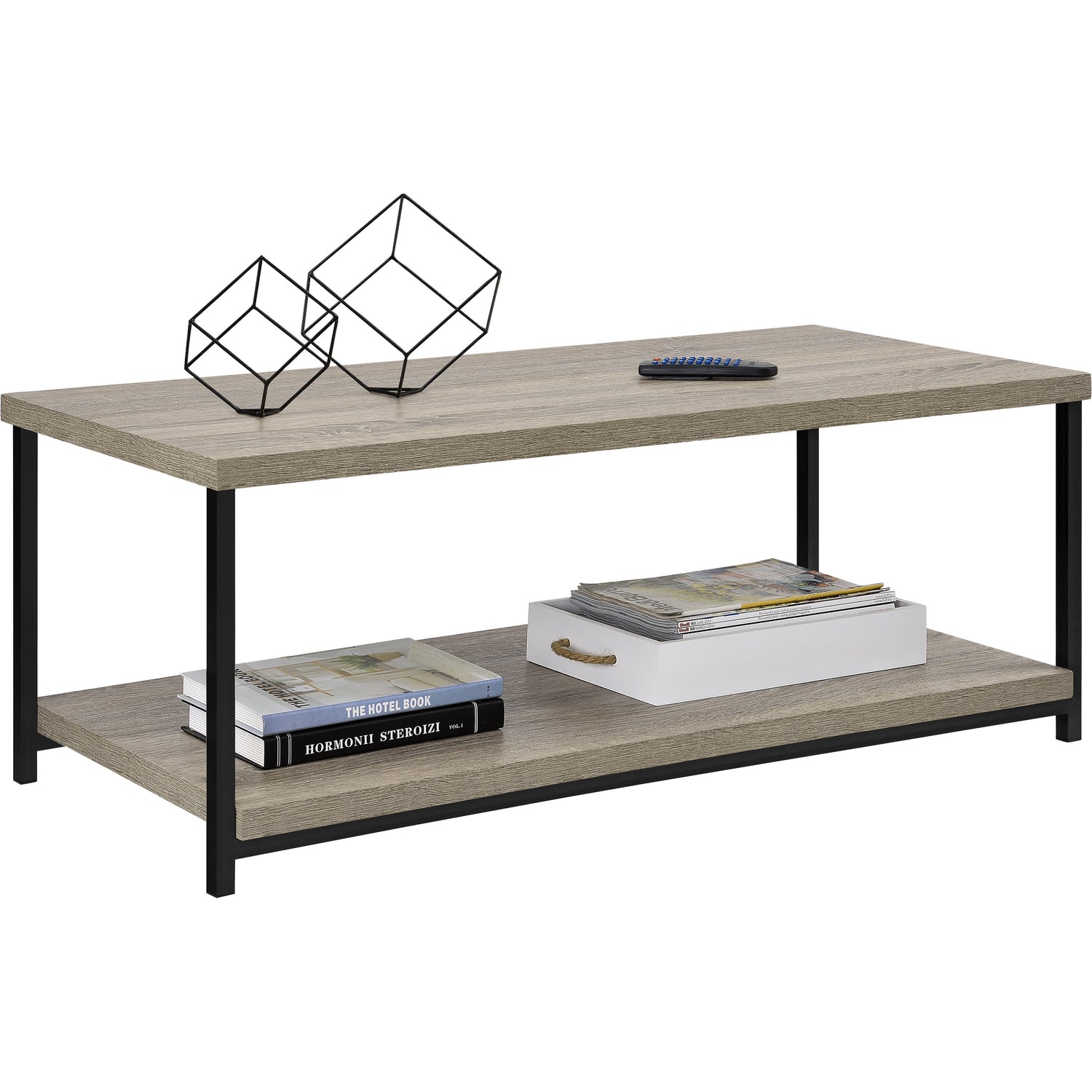 Dorel Home Elmwood Coffee Table With Books And Accessories-Better Bed Company