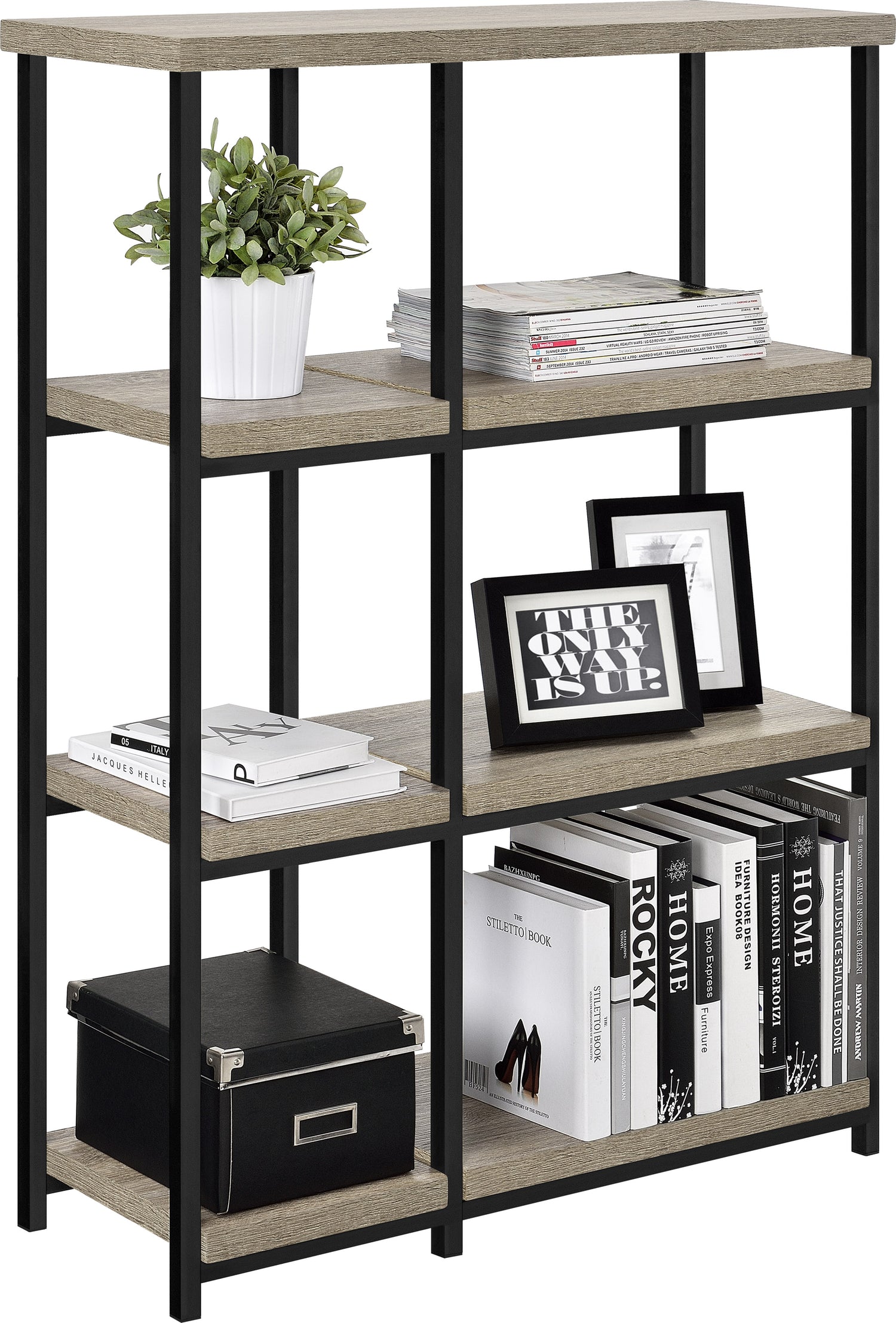 Dorel Home Elmwood Bookcase Stored-Better Bed Company