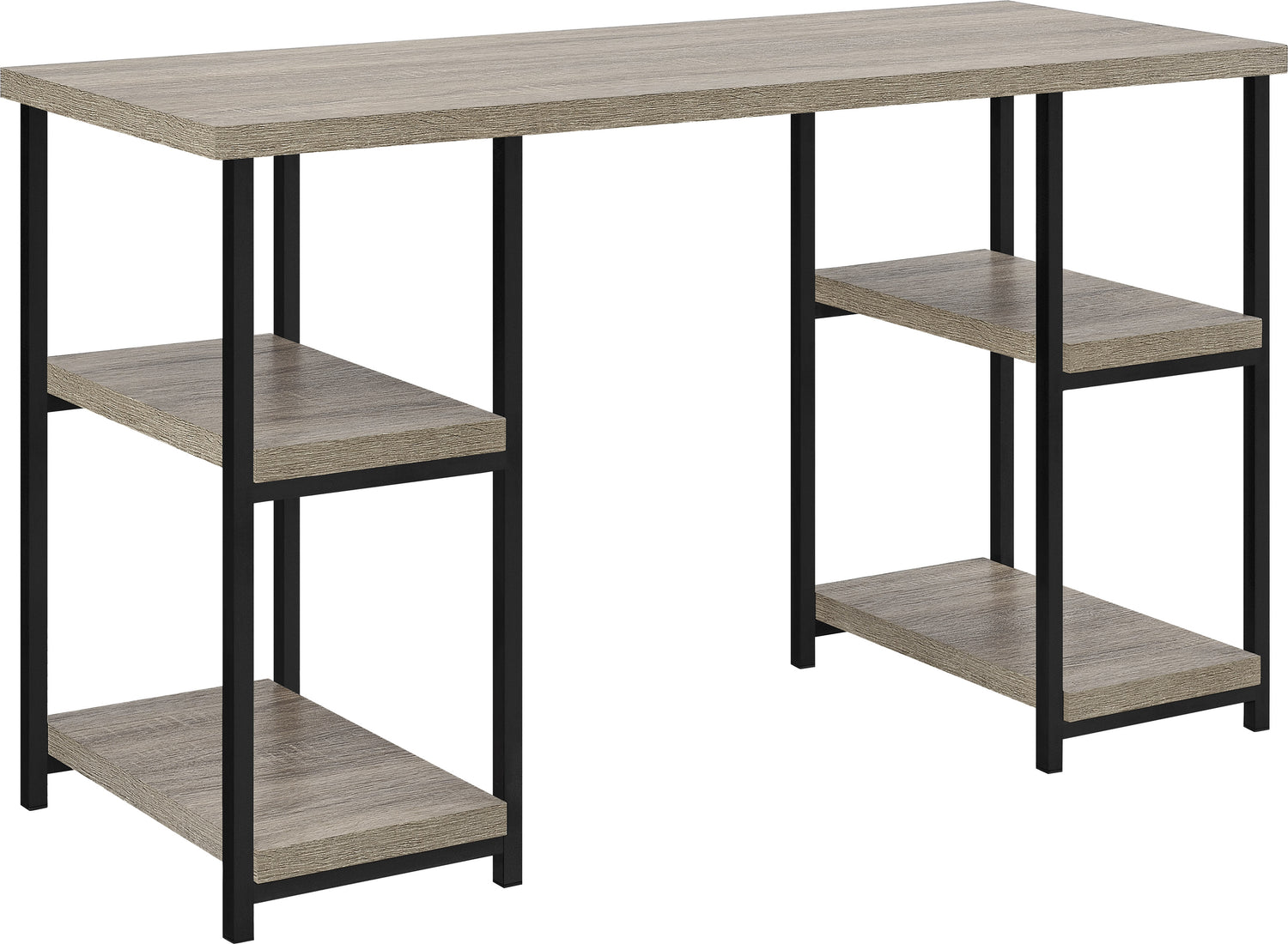 Dorel Home Elmwood Double Pedestal Desk From Side-Better Bed Company