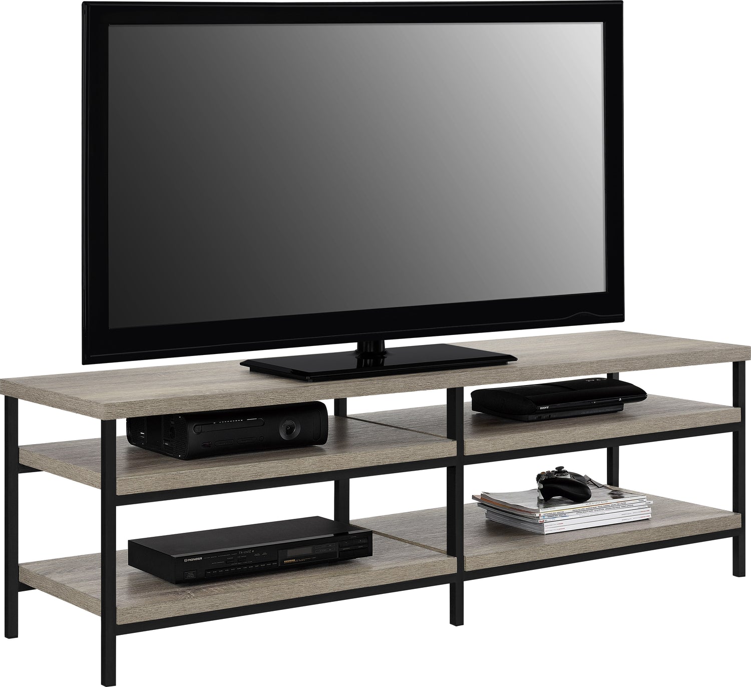 Dorel Home Elmwood TV Stand (60") With TV-Better Bed Company 