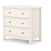 Julian Bowen 3 Drawer Chest Surf White-Better Bed Company 