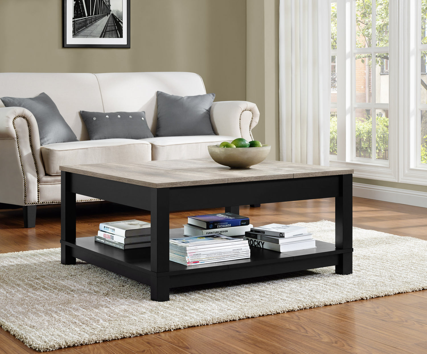 Dorel Home Carver Coffee Table-Better Bed Company 