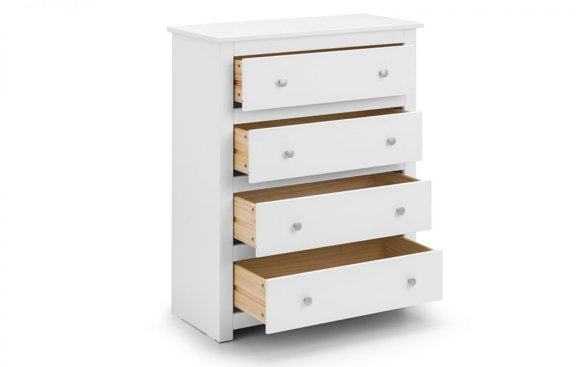 Julian Bowen Radley 4 Drawer Chest White