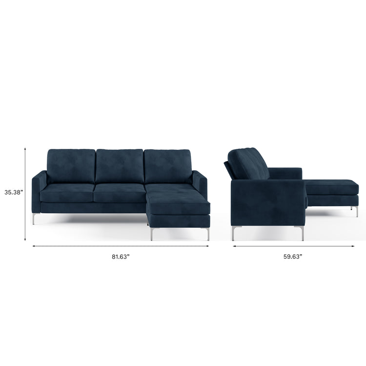 Dorel Home Chapman Corner Sofa Dimensions-Better Bed Company