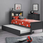 Julian Bowen Maine Bookcase Bed Anthracite