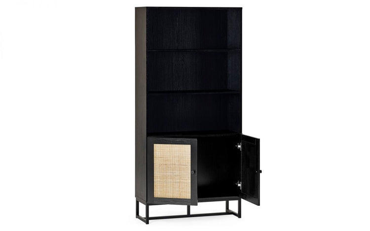 Julian Bowen Padstow Tall Bookcase - Black