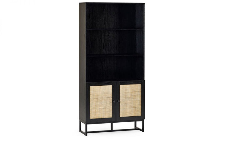 Julian Bowen Padstow Tall Bookcase - Black