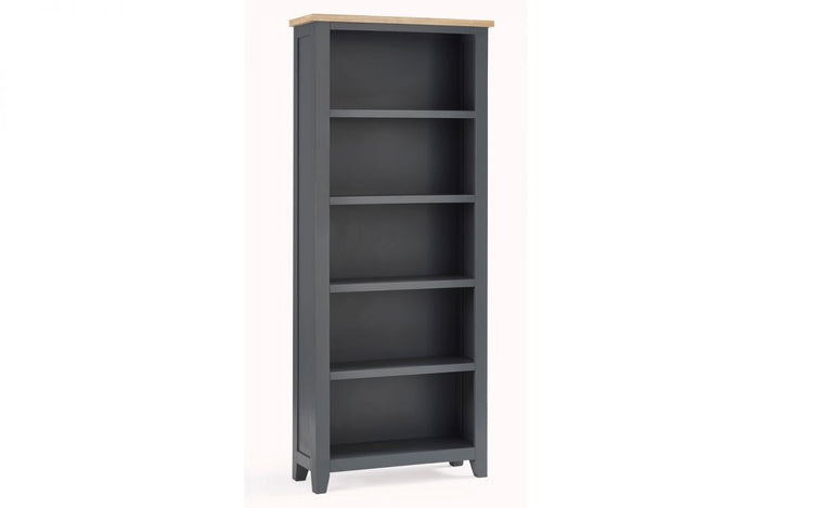 Julian Bowen Bordeaux Tall Bookcase - Dark Grey-Better Bed Company