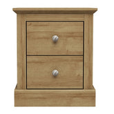 LPD Furniture Devon Oak Bedside Cabinet