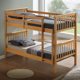 New Kids Bunk Bed With 2 Mattresses Bundle Beech-Better Bed Company