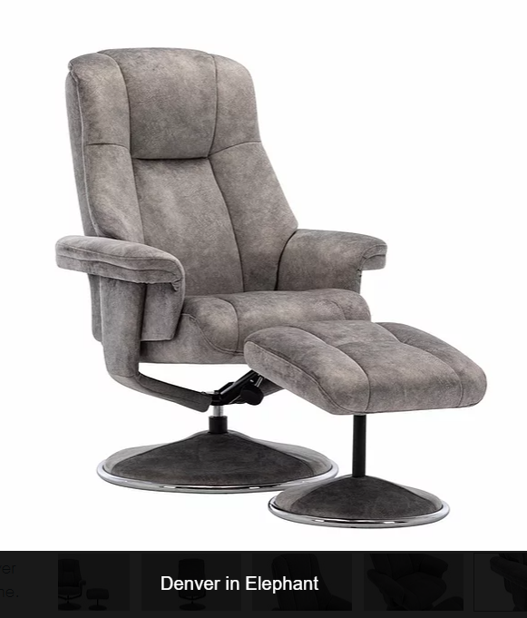 GFA Denver Recliner And Foot Stool