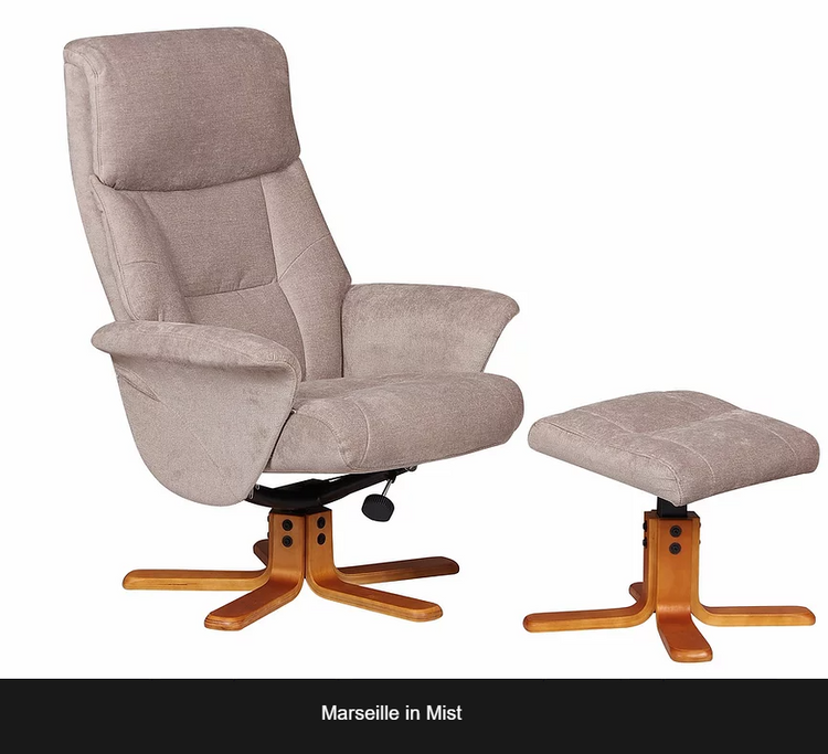 GFA Marseille Recliner And Foot Stool