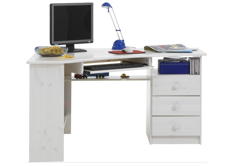 Steens Kent Corner Desk White Wash