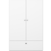 Steens For Kids 2 Door 1 Drawer Wardrobe White