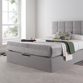 Kaydian Whitburn Spirit Silver Ottoman Bed Frame-Better Bed Company 