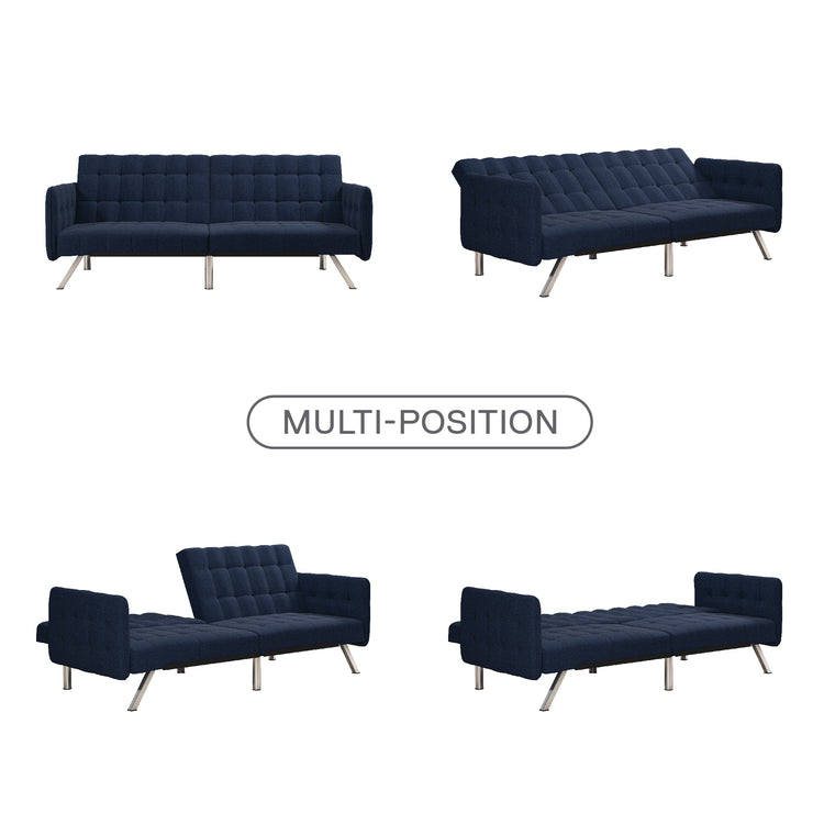 Dorel Home Emily Clic Clac Convertible Sofa Bed Positions Diagram-Better Bed Company 