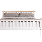 Artisan Bed Company White Wooden Bed