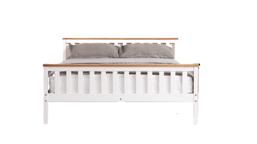 Artisan Bed Company White Wooden Bed