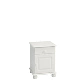 Steens Richmond 1 Door 1 Draw White Bed Side Table