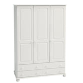 Steens Richmond White 3 Door 4 Draw Wardrobe