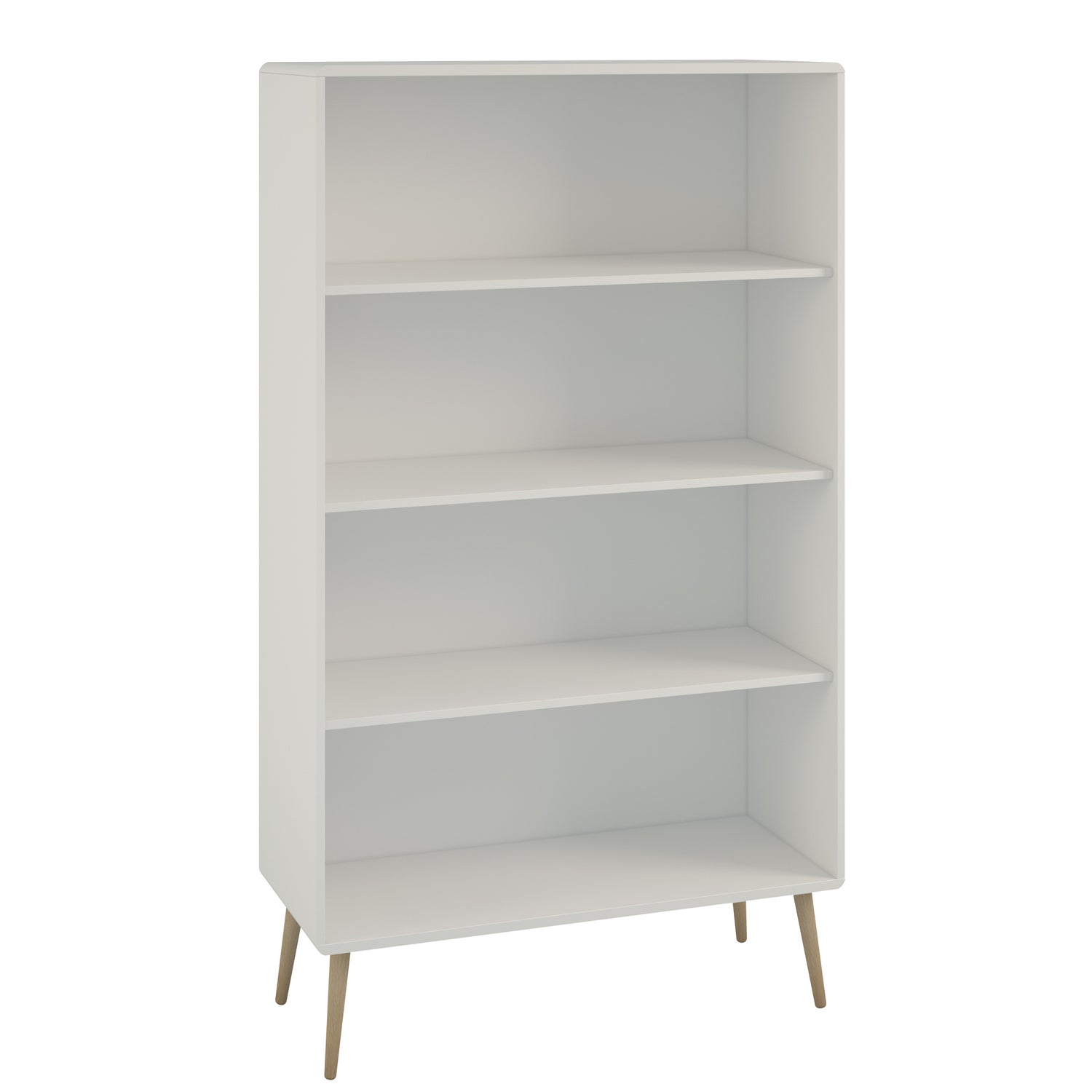 Steens Softline Living White Wide Bookcase