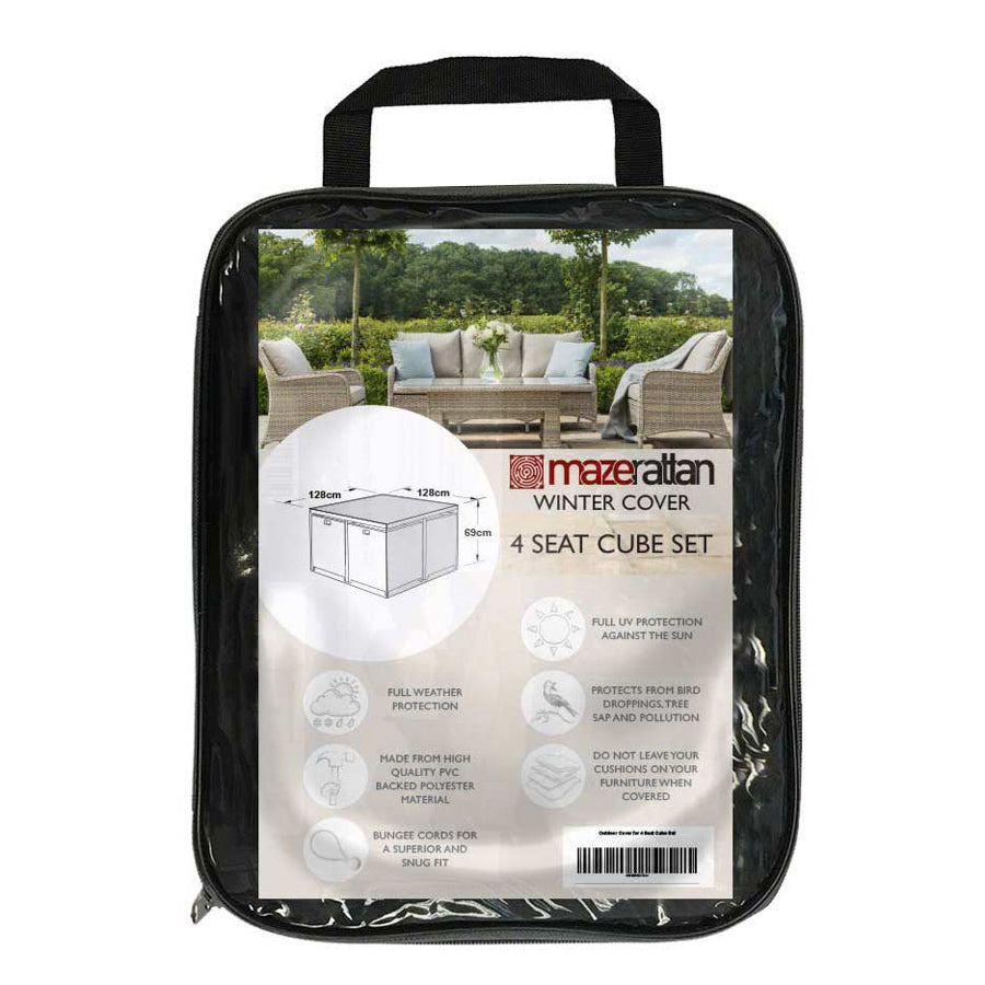 Maze Rattan Outdoor Cover For 4 Seat Cube Set