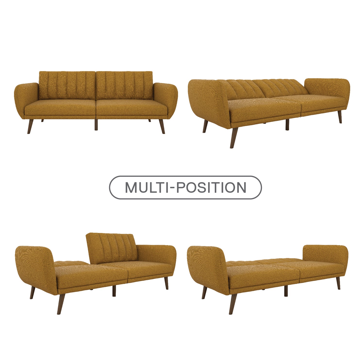 Dorel Home Brittany Sofa Bed Positions Diagram-Better Bed Company 