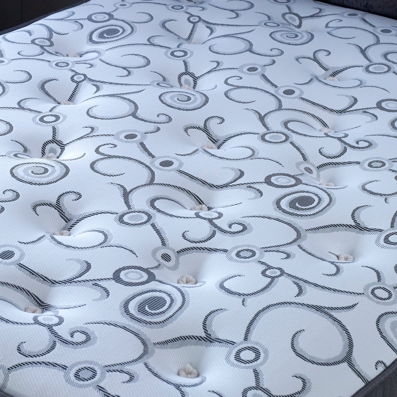 Bedmaster Affinity Mattress Tufted Close Up-Better Bed Company 