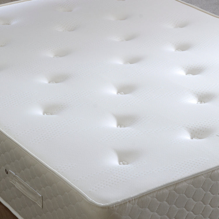 Bedmaster Memory Ortho Mattress Tufted Close Up-Better Bed Company 