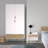 Furniture To Go Oslo Wardrobe 2 Doors 2 Drawers