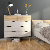 Furniture To Go Oslo Chest of 5 Drawers (2+3)